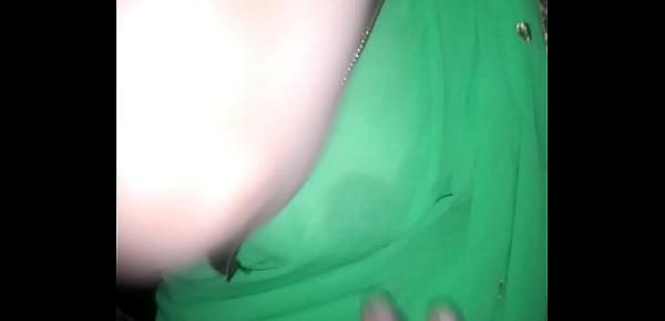  Shonali enjoying in green saree